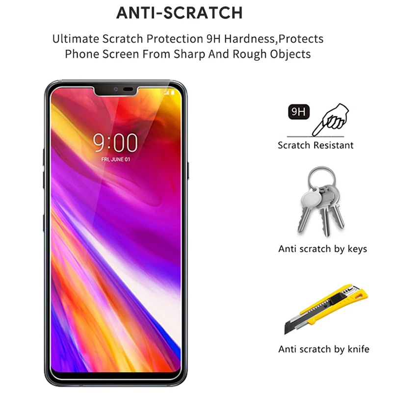 Wangcangli Защита экрана для LG G7 2.5D 0 3 мм ультра тонкое закаленное стекло K8 2018 K10 K9 K11 Q7 Q