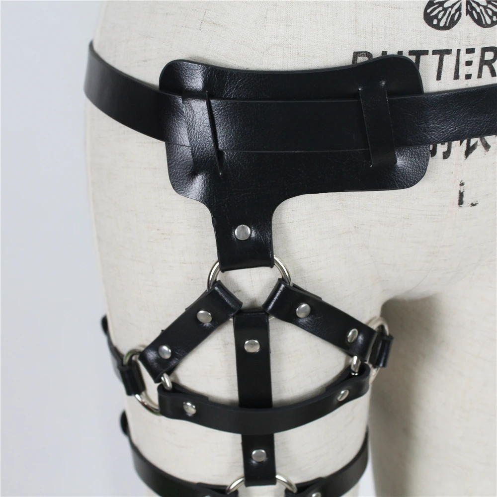 

2020 New Gothic Lingerie Women Bodies Sexy Holographic Rave Garter Belt Suspender Fetish Burningman Harness Comeondear Leg