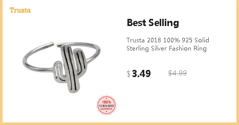 Trustdavis твердое Стерлинговое Серебро 925 X полые Крос CZ Кольцо для открытия Размер ювелирный подарок на палец для женщин девушек леди DS954