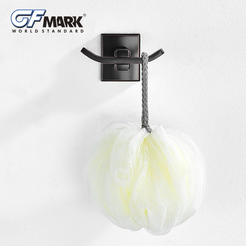 GFmark черный латунный настенный крючок медная вешалка для пальто держатель