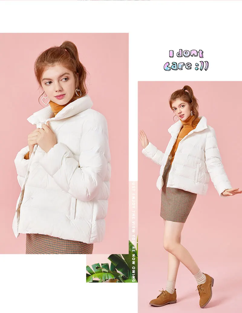 SEMIR размера плюс 2XL 3XL утолщенная зимняя куртка для женщин ультра светильник пуховик стеганые куртки черная повседневная одежда для женщин