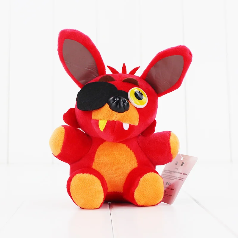 4 шт./лот пять ночей у Фредди плюшевый игрушка из фнаф Foxy Mangle Фредди Fazbear Медведь Кролик Чика Мягкая кукла-подвеска с подарочной сумкой