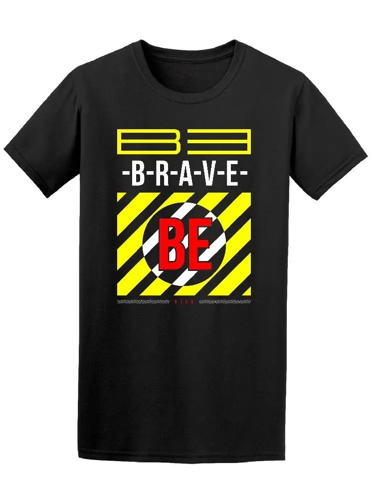 New York City Urban Be Brave Men's Tee Fashion T-Shirts Summer Straight 100% Cotton T-Shirt T Shirt Top | Мужская одежда