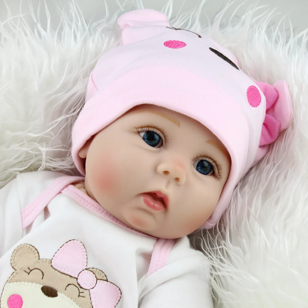 KAYDORA 55 см 22 дюймов виниловые Reborn Baby Doll мягкий реалистичный Bebe Одежда для куклы