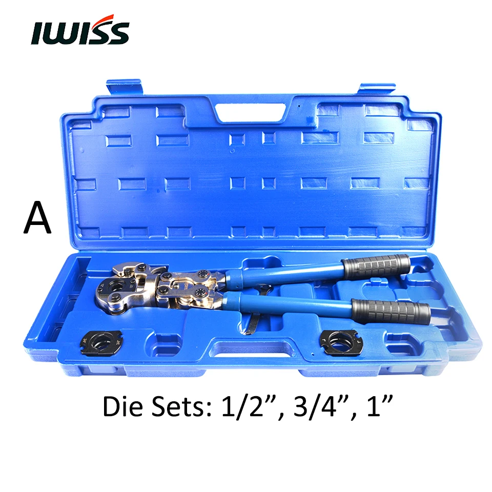 IWISS IWS-1632AF Медь фитинг Пресс инструмент трубы для прессовочной машины ручные Обжимные Щипцы 15/18/22/28 мм& 1/" 3/4" 1"