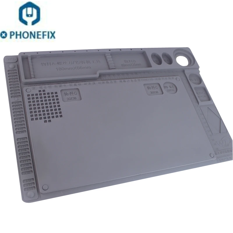 PHONEFIX силиконовый коврик теплоизоляционный с расширением рабочий для мобильного