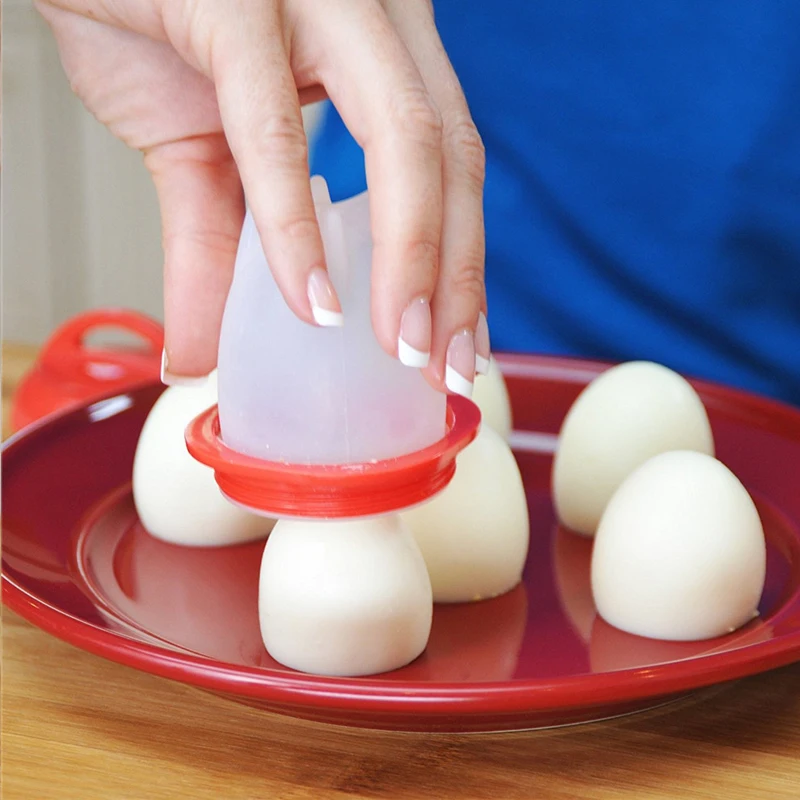 Горячая 1 компл./6 шт. силиконовые Egglettes яйцо Плита формы без оболочки для