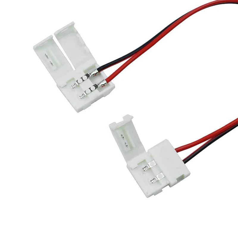 5 шт./лот 8 мм 2pin Светодиодная лента разъем для платы PCB провод 3014/3528/2835/5630 SMD