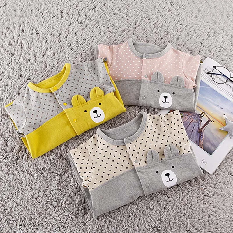 

Newborn 2020 Spring Baby Rompers Cute Bear Toddler Jumpsuit Girls Boys Clothes Playsuit Outfits Clothing Roupas De Bebes Menina