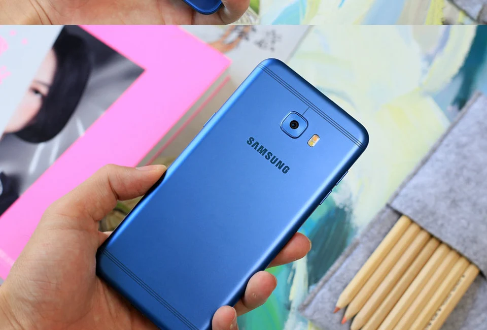 Мобильный телефон samsung Galaxy C5 Pro C5010, 4 Гб ОЗУ, 64 Гб ПЗУ, отпечаток пальца, две sim-карты, 5,2 дюймов, FHD, gps, NFC, 16,0 Мп, камера, 4G, LTE, смартфон