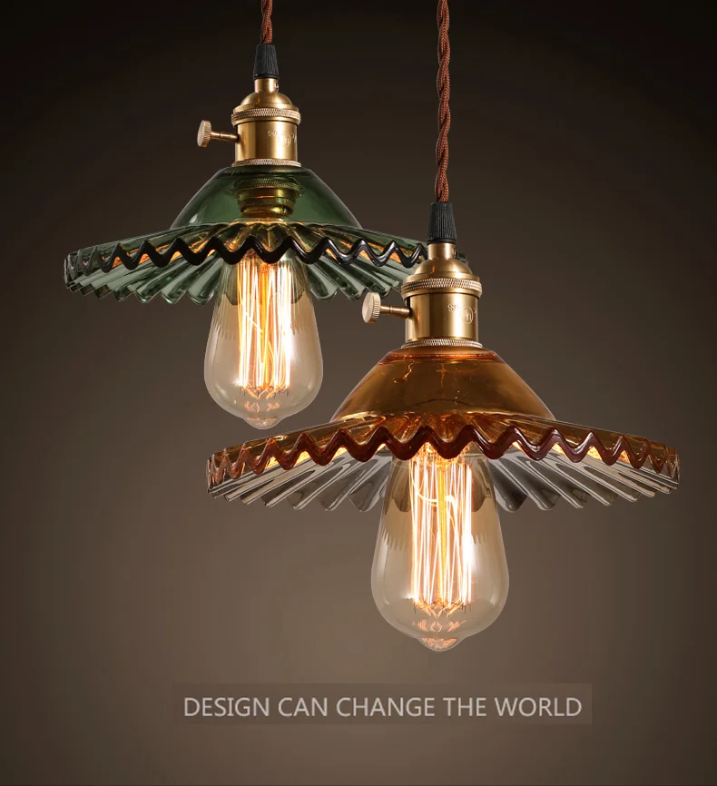 Винтажная Подвесная лампа в стиле лофт старинная стеклянная винтажная Эдисона