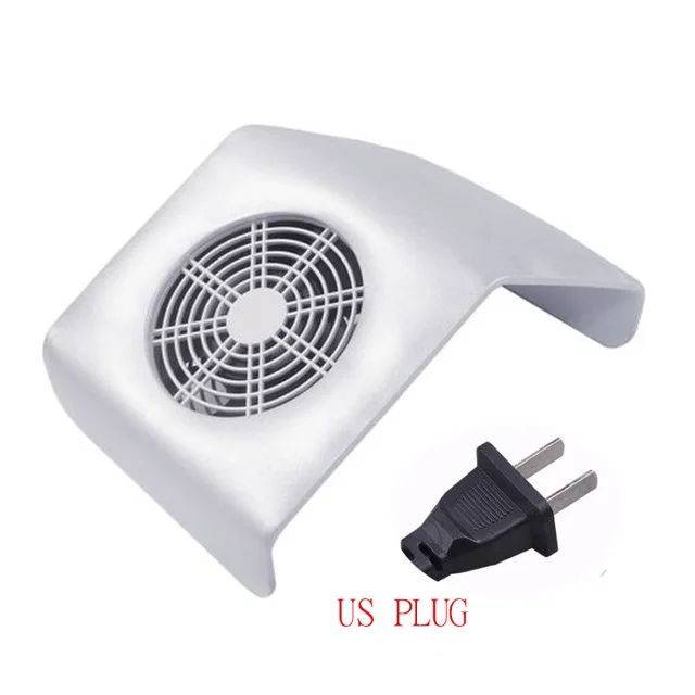 Silver-US plug Маникюрный набор мощностью 30 Вт для маникюра, салонный всасывающий пылесборник, маникюрный аппарат, акриловый УФ-гель, пылесос для маникюра - Цвет: Silver-US plug