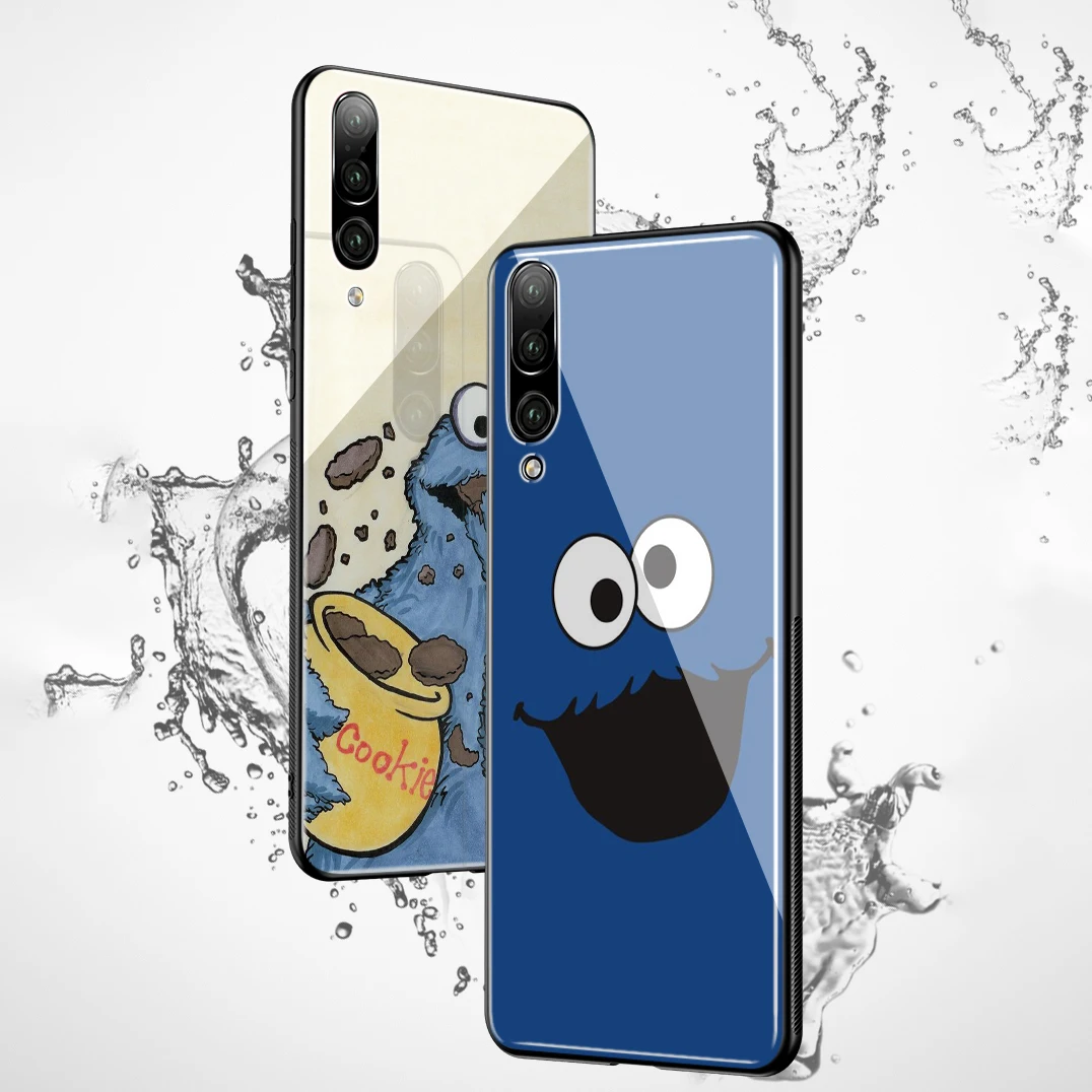 Стеклянный чехол Lavaza Elmo из ТПУ с изображением печенья монстра для Huawei Mate 20 P10 P20 P30