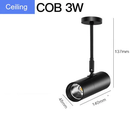 3W ceiling mounted Современные светодиодные потолочные лампы на 360 градусов вращающийся COB фоновый Точечный светильник фойе рельсовая лампа Потолочные светильники Светильник ing - Цвет корпуса: 3W ceiling mounted