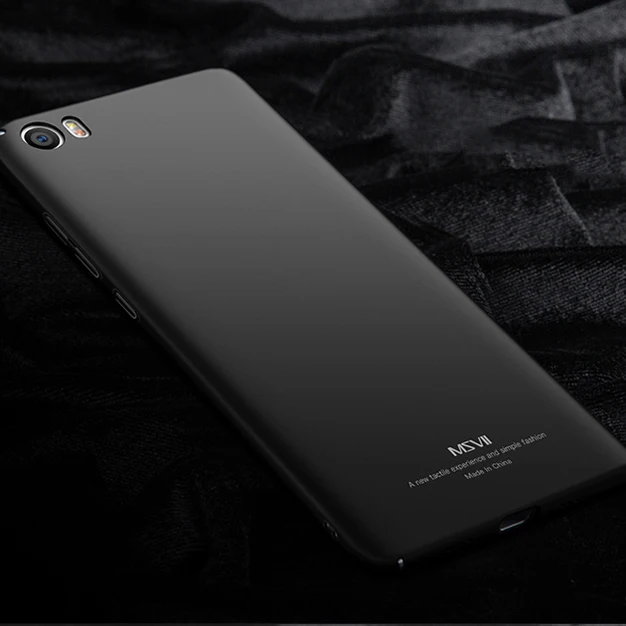 Black Чехлы для Xiaomi Mi 5 5S MSVII жесткий чехол из поликарбоната с полной защитой Ультратонкий матовый чехол для Xiaomi Mi5 Mi5S Mi 5 5S чехол для телефона - Цвет: Black