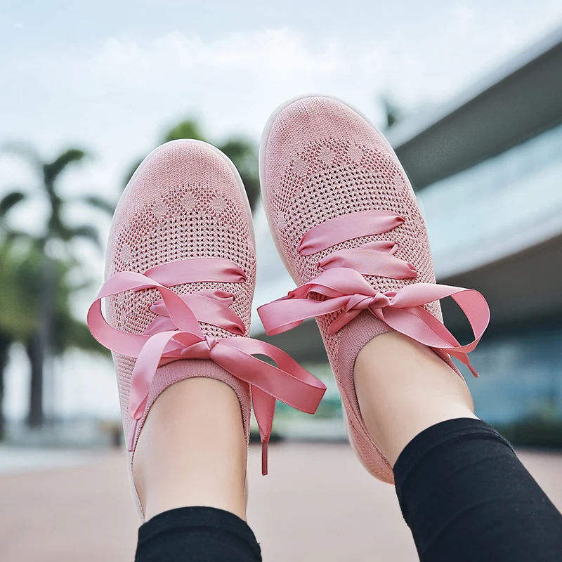 Sock Women Running Shoes women's 2018 Sport Sneakers Socks Woman Athletic Breathable Walking sports Footwear girl | Спорт и