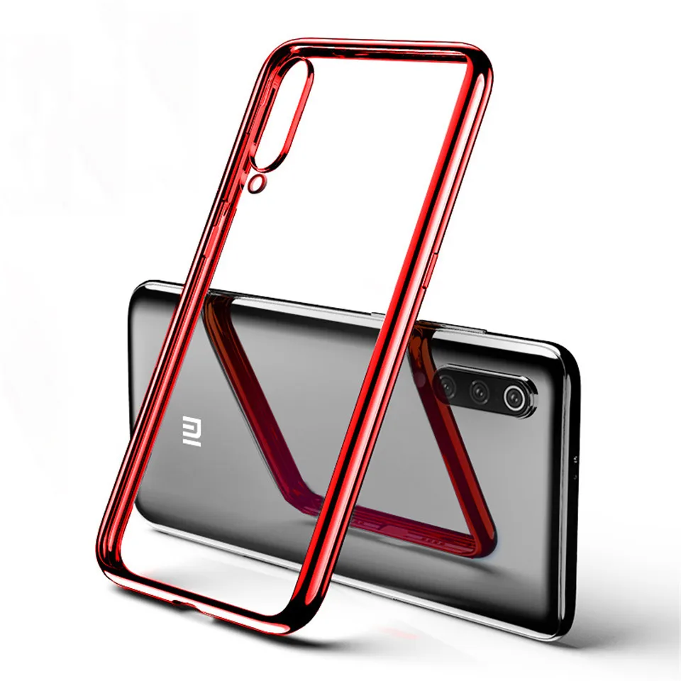 For Xiaomi Mi 9 Case 3D Laser Plating Luxury TPU Soft Clear Cover Xiomi SE Mi9 Bright Crystal Phone Cases |