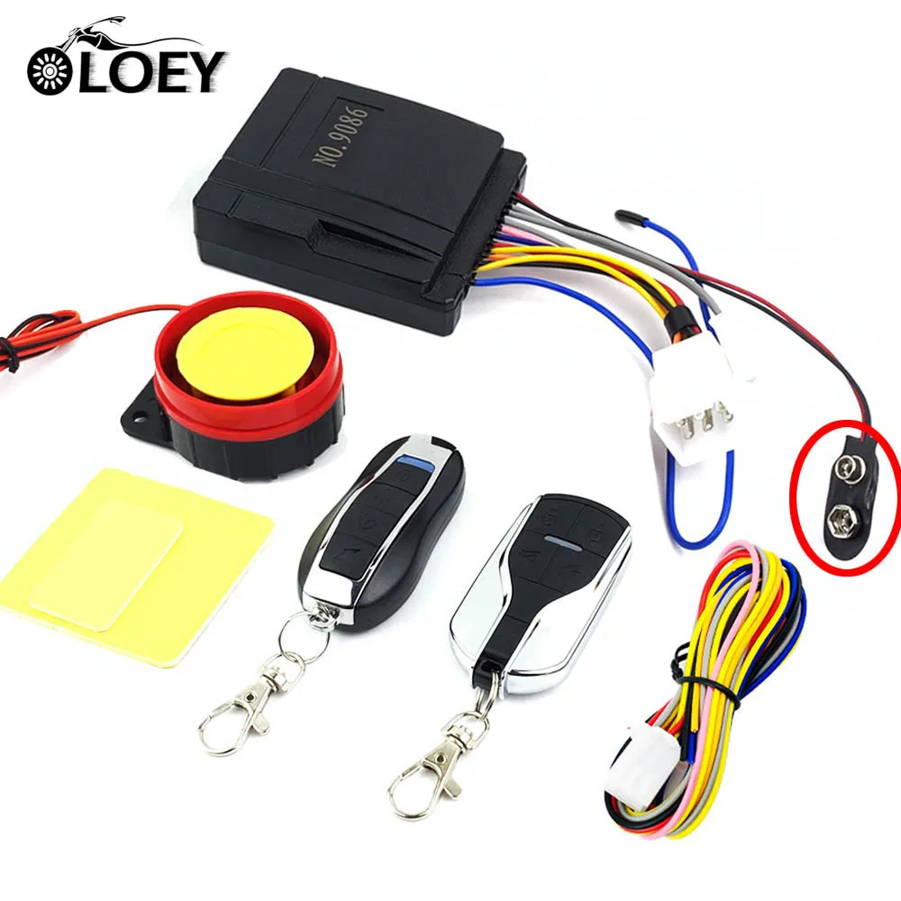 Have Wire Универсальная мотоциклетная сигнализация для скутера, противоугонная охранная сигнализация, динамик, мото пульт дистанционного управления, запуск двигателя, анти-линия - Цвет: Have Wire
