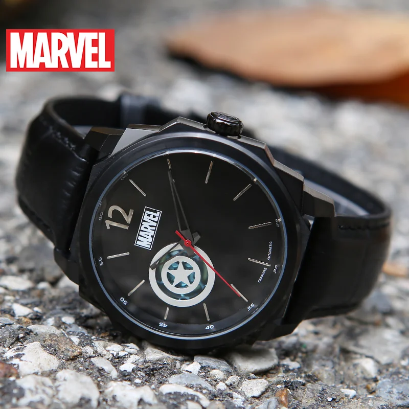 Горячая официальный оригинальный Marvel Капитан Америка автоматические часы