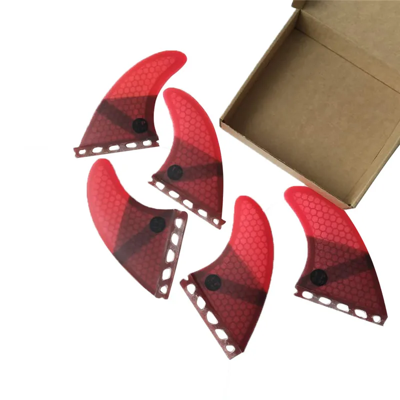 Красный цвет future G7 + G3 fins для серфинга Tri quad fin set|Серфинг| |