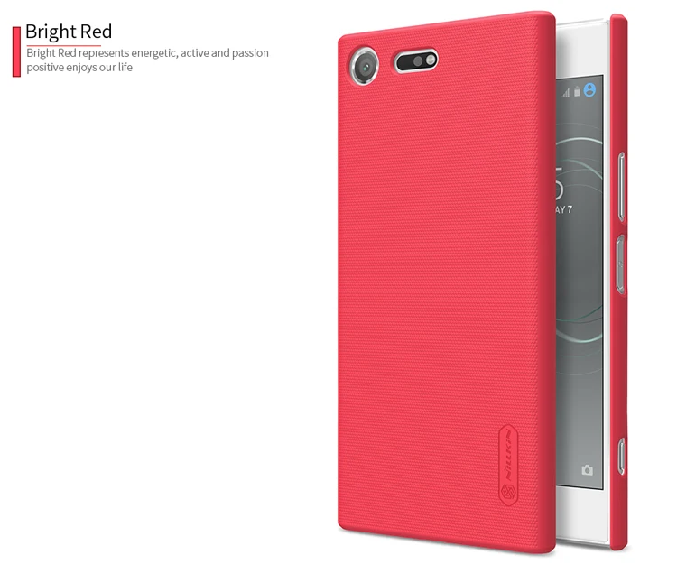 Красный NILLKIN супер матовый защитный чехол для Sony Xperia XZ Premium XZP с розничной упаковкой для Sony Xperia XZ Premium XZP - Цвет: Красный