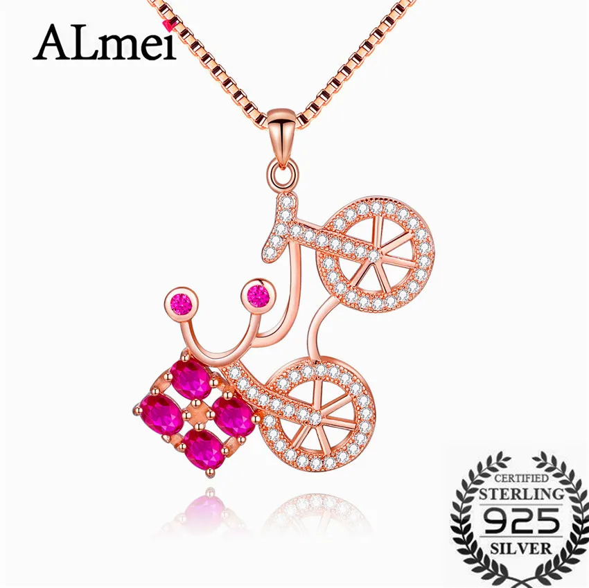 Ожерелье из серебра 925 пробы с рубином карата|necklace brand|necklace for girlsnecklace necklace |