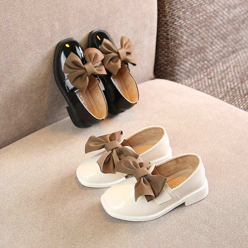 

Children's Shoes New Spring Autumn 2019 Boys' Girls' breathable school Liang Pi bowknot Shoes Super soft and comfortable