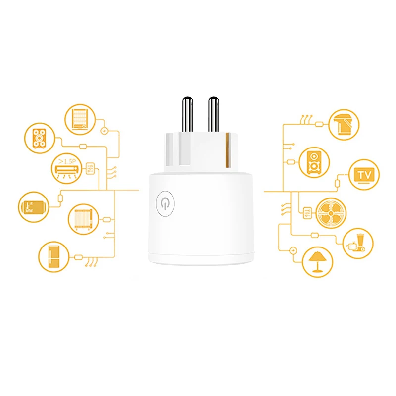 Smart Plug Wifi Socket Power Eu Outlet Works With Google Home Mini Alexa Ifttt | Обустройство дома