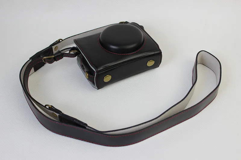 Батарея открытого дизайна в стиле ретро из искусственной кожи Камера чехол сумка