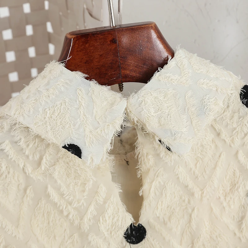 2019 новые модные женские платья свободные точка с длинными рукавами шифон Питер