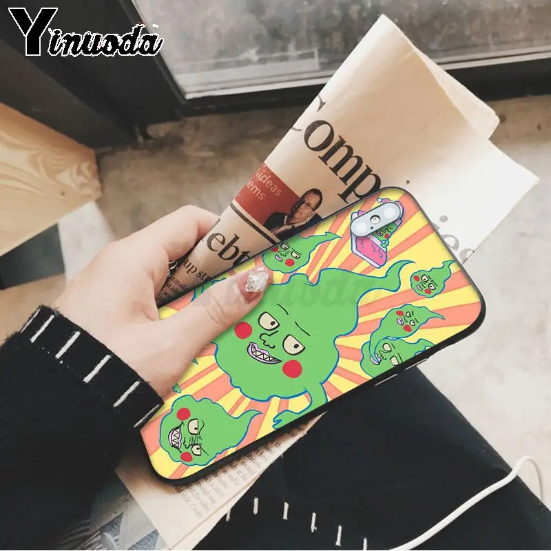 Yinuoda mob psycho 100 красочные милые аксессуары для телефонов Чехол Apple iPhone 8 7 6 6S Plus X XS MAX 5