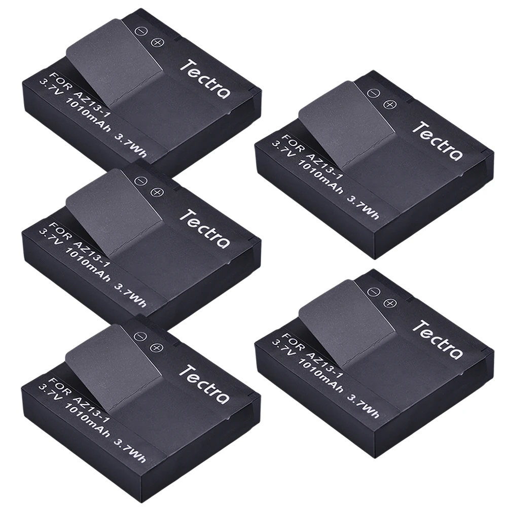 Tectra High Quality 5PCS 1010mAh AZ13-1 AZ13 Replacement Battery Batteria for Xiaomi Yi XiaoYi yi Action Camera | Электроника