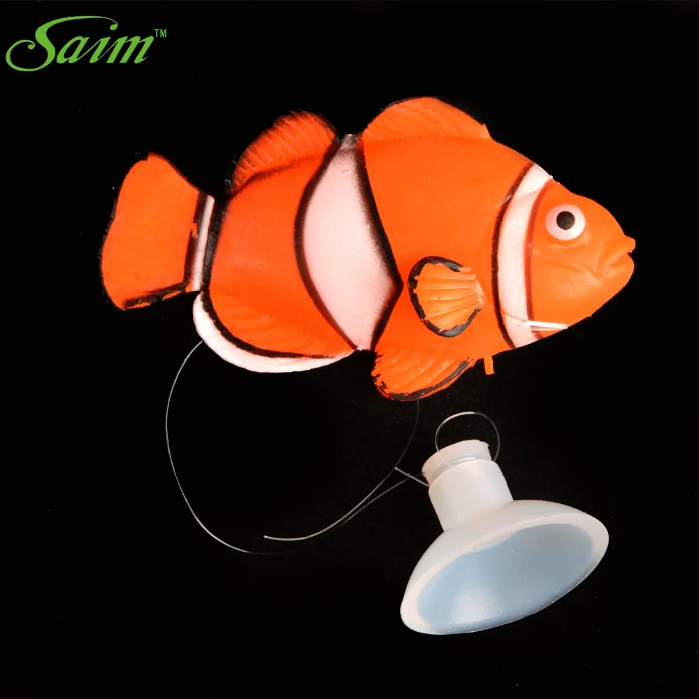 Рыбки клоуны аквариумные искусственные рыбки плавающие в воде поддельные для