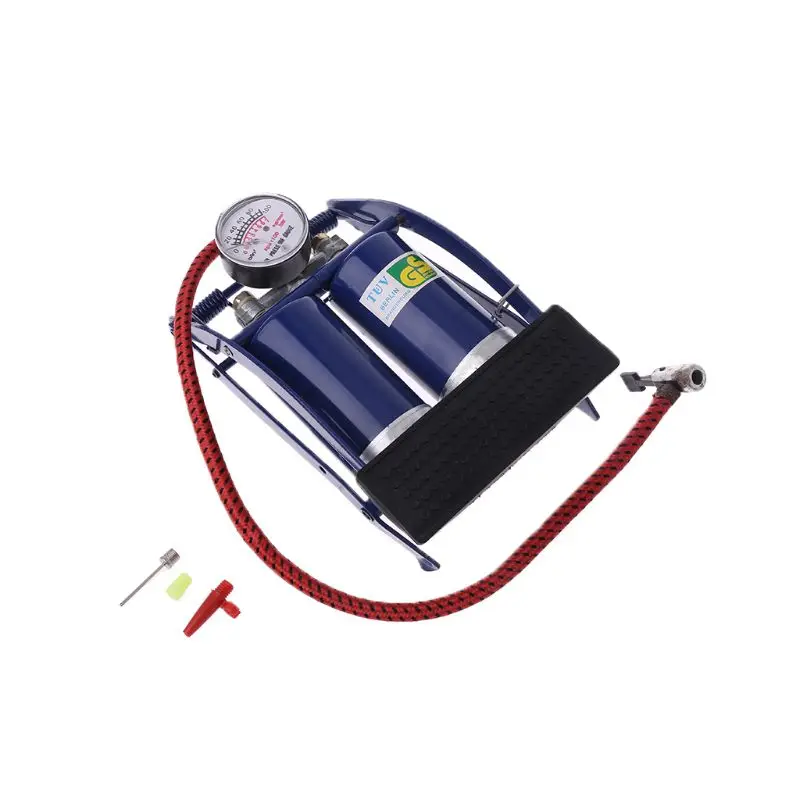 Двойной цилиндр воздуха надувной насос для ног автомобиля Ван велосипед шины| |