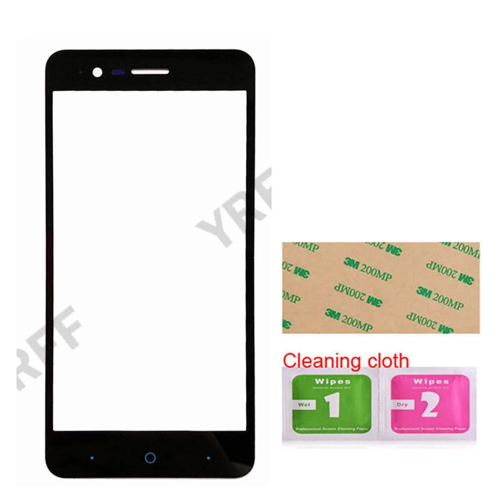 Black No Tools Мобильное внешнее стекло для zte Blade A510 запасная Передняя стеклянная панель(без сенсорного экрана дигитайзер панель - Цвет: Black No Tools