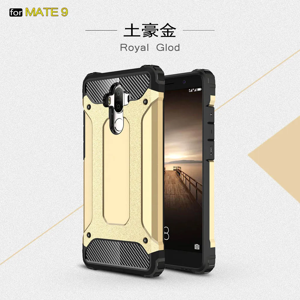 Противоударный защитный чехол 5,9 для huawei mate 9 чехол для huawei mate 9 mate 9 Dual MHA-L29 MHA-L09 чехол-лента на заднюю панель - Цвет: Golden