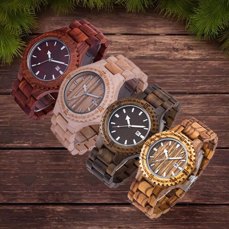 Часы мужские деревянные ручной светильник 2018|box shipping|box boxbox gift box |