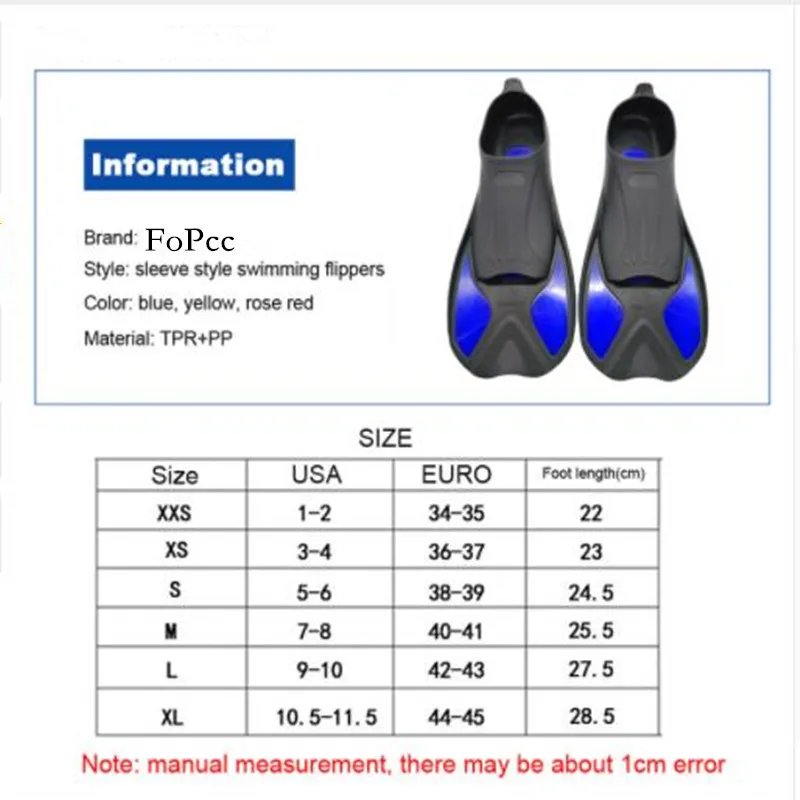 Ласты для плавания ласты дайвинга начинающих портативные короткие лягушки