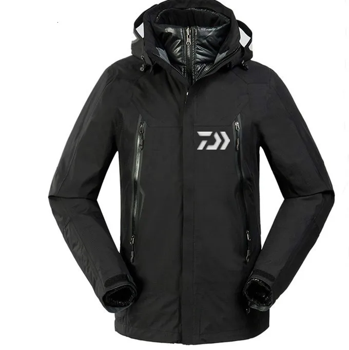 

New Outdoor DAIWA Waterproof Fishing Jacket Men Thick Warm Fishing Coat Autumn Winter Fishing Hiking Clothing Uv Shirt