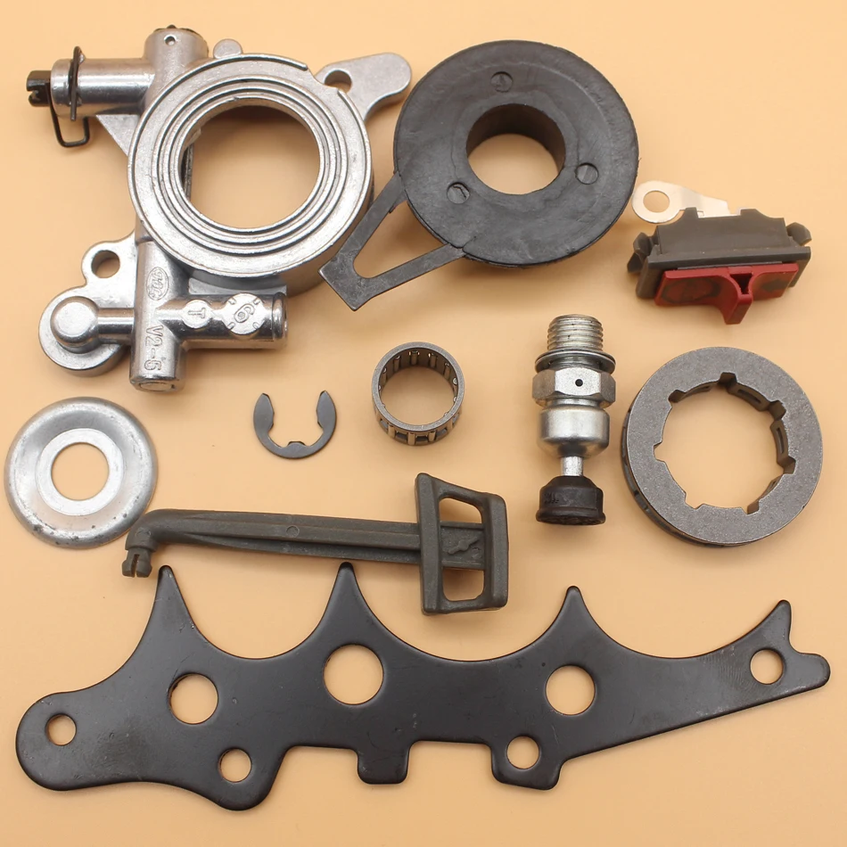 Масляный насос Червячная Шестерня Бампер Прокладка комплект для Husqvarna 362 365 371 372