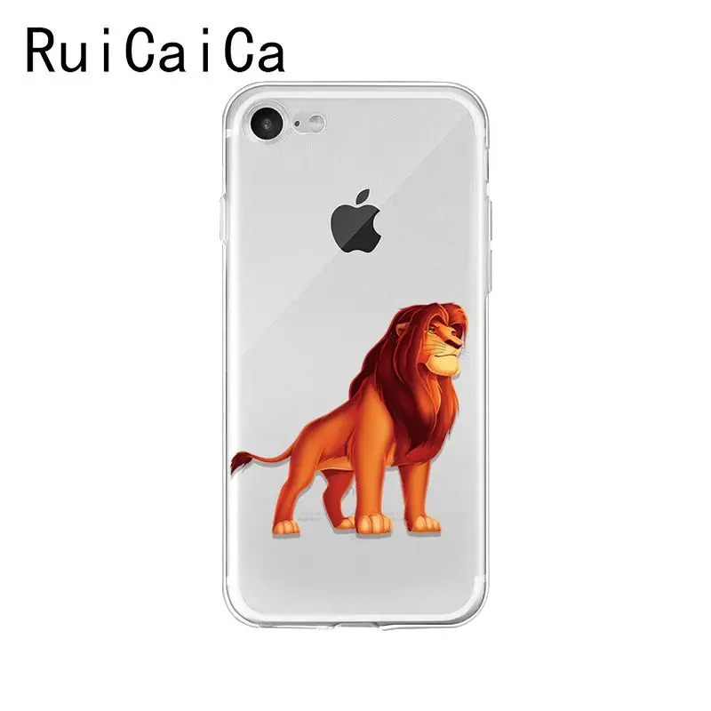 A7 Ruicaica Король Лев Simba мультфильм Мода Новинка чехол для телефона Fundas для iPhone 8 7 6 6S Plus X XS MAX 5 5S SE XR 10 Чехол - Цвет: A7
