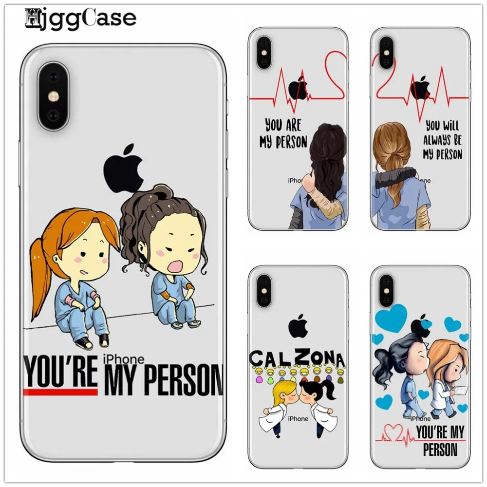 Чехол для телефона Greys Anatomy You're My Person iphone 7 6s 8 Plus 5 5S SE X XS MAX XR мягкий чехол huawei P9 P10 P20