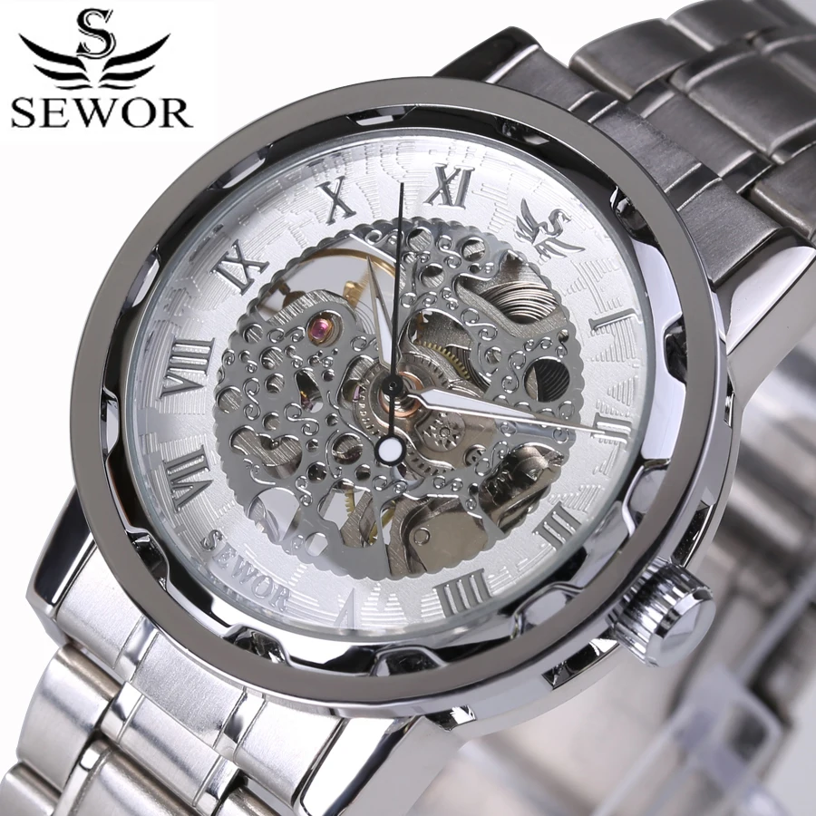 Часы мужские механические из нержавеющей стали|masculino|masculinos relogiosmasculino watch |