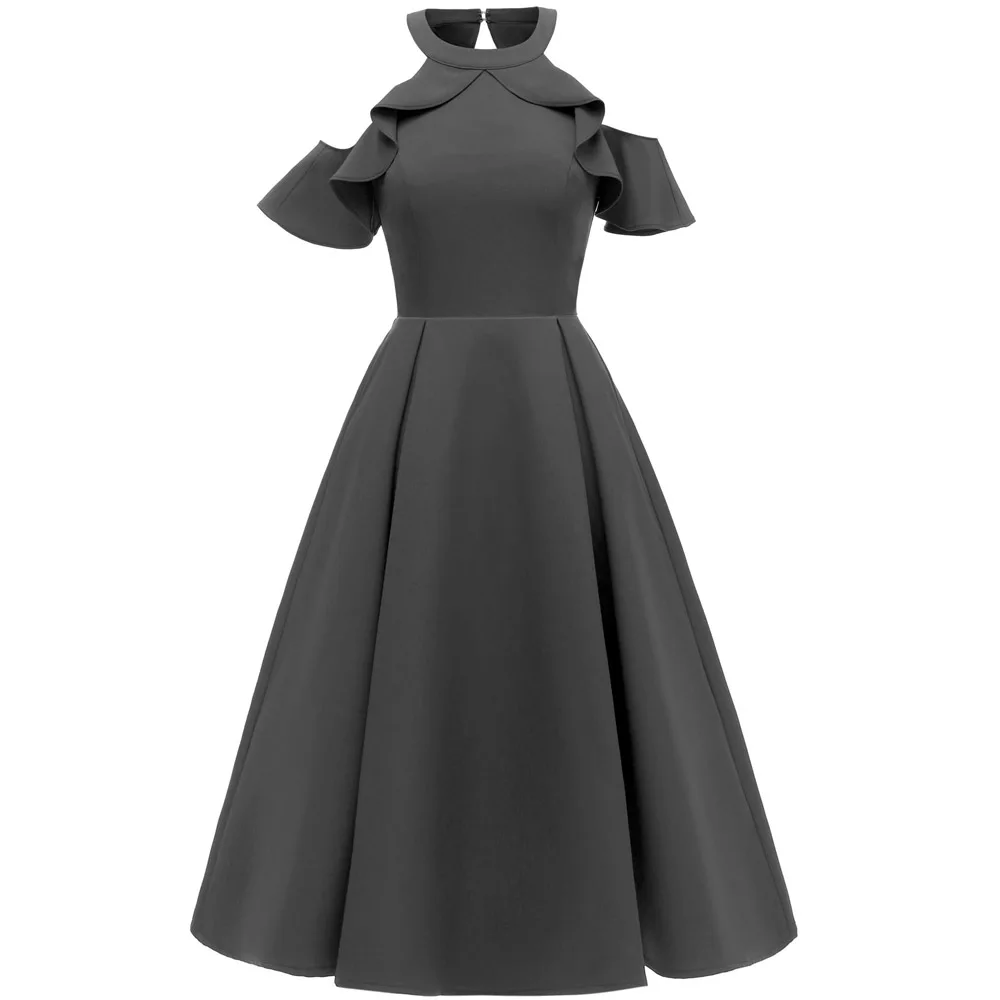 Летнее вечернее платье женская одежда элегантное с открытыми плечами женское