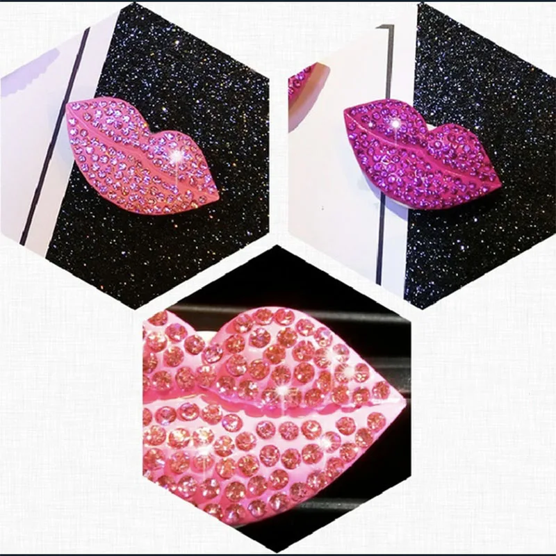 Car-styling Bling sexy lips car air outlet fragrant perfume clip freshener diffuser gift flavoring in the for ford kia | Автомобили и