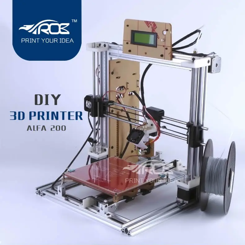 DIY 3D принтер Prusa i3 Тип обновлен V слот алюминиевая рамка 200*200 300*200 кровать с