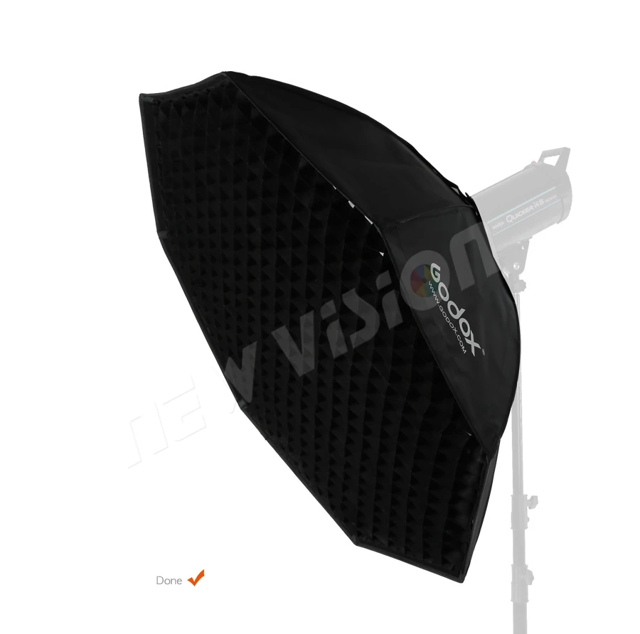 Godox Pro Studio Octagon Honeycomb софтбокс с решеткой софтбокс с отражателем 140 см 5" с креплением Bowens для студийной стробоскопической вспышки светильник