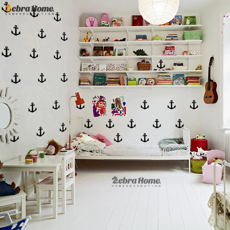 Маленький якорь стены Стикеры &quotсделай сам&quot для малышей домашний декор