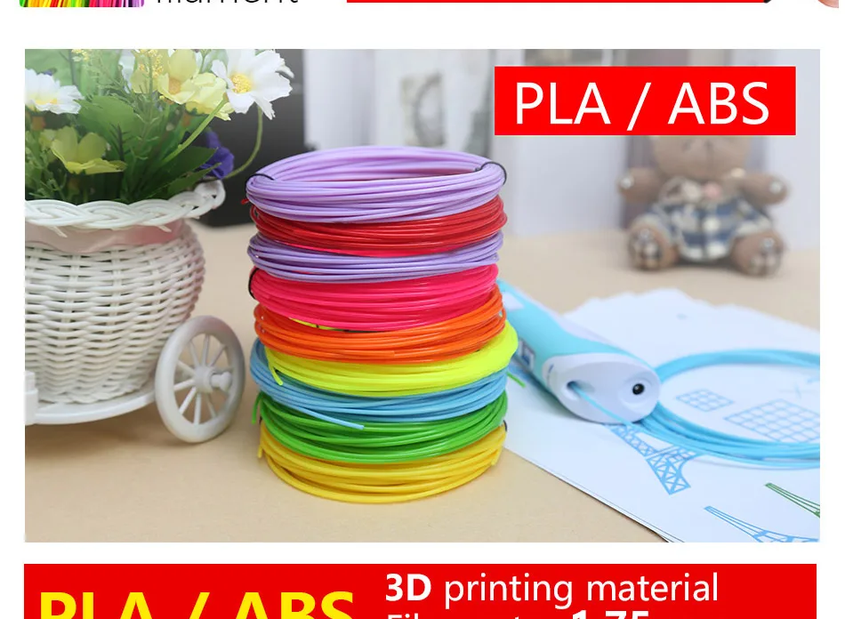 Myriwell 3d Ручка v1 1,75 мм abs нить pla 3d ручка для печати 3 d ручка умный подарок ребенку подарок на день рождения abs Пластик pla 3D ручка