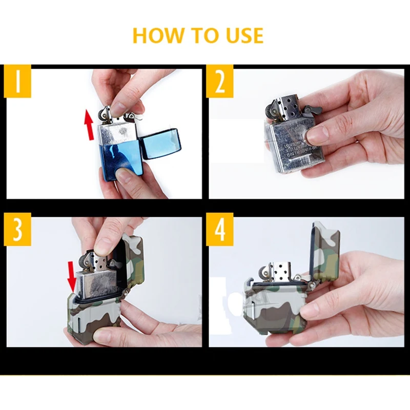 Tactical Lighter Cigarette Storage Case Universal Portable Box Container Organizer Holder For Inner Smoking BBQ Accessories|Аксессуары